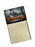 NEW Saint Bernard Spooky Halloween Sticky Note Holder Refillable Dispenser Self-Sticky Note Pads, Memo Pads Blank Desk Accessori