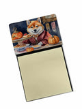 NEW Shiba Inu Fall Kitchen Pumpkins Sticky Note Holder Refillable Dispenser Self-Sticky Note Pads, Memo Pads Blank Desk Accessor