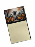 NEW Fawn Pug Spooky Halloween Sticky Note Holder Refillable Dispenser Self-Sticky Note Pads, Memo Pads Blank Desk Accessories