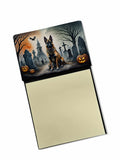 NEW Belgian Malinois Spooky Halloween Sticky Note Holder Refillable Dispenser Self-Sticky Note Pads, Memo Pads Blank Desk Access