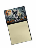 NEW Boston Terrier Spooky Halloween Sticky Note Holder Refillable Dispenser Self-Sticky Note Pads, Memo Pads Blank Desk Accessor
