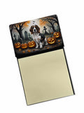 NEW Welsh Springer Spaniel Spooky Halloween Sticky Note Holder Refillable Dispenser Self-Sticky Note Pads, Memo Pads Blank Desk 