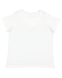 LAT 3817 Ladies Curvy VNeck Fine Jersey TShirt