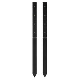 VEVOR Fence Post Anchor Repair Kit, 2 Pack Inner Diameter 2 x2 Inches Heavy Duty Steel Fence Post Support Stakes, Anchor Ground 