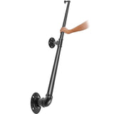 VEVOR Pipe Stair Handrail, 5FT Staircase Handrail, 440LBS Load Capacity Carbon Steel Pipe Handrail, Industrial Pipe Handrail wit