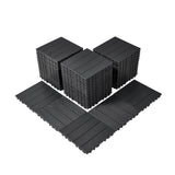 VEVOR Interlocking Deck Tiles 54 Pack 12x12 Plastic for Porch Dark Grey