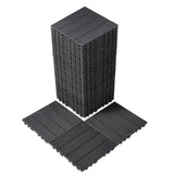 VEVOR Interlocking Deck Tiles 36 Pack 12x12 Plastic for Porch Dark Grey