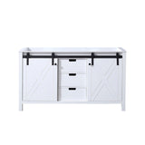 White Double Bath Vanity 60 in. W x 22 in. D