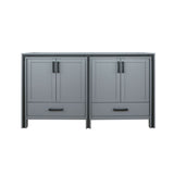 Dark Grey Double Bath Vanity 60 in. W x 22 in. D