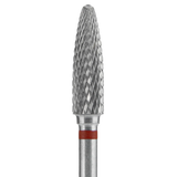 CARBIDE NAIL DRILL BIT, "CORN", RED, HEAD DIAMETER 4/14MM (FT90R040/14) (#208)-STALEKS™