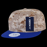 Decky 1047RYLDD Digital Camo Snapbacks Royal & Desert