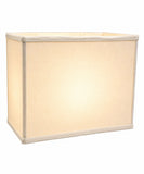 14"W x 10"H Rectangular Drum Lampshade White