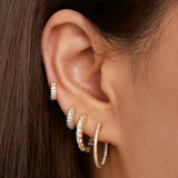 Large Diamond Hoops