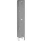 Global Industrial Capital® 2-Tier 2 Door Locker 12W X 18D X 78H Gray Assembled