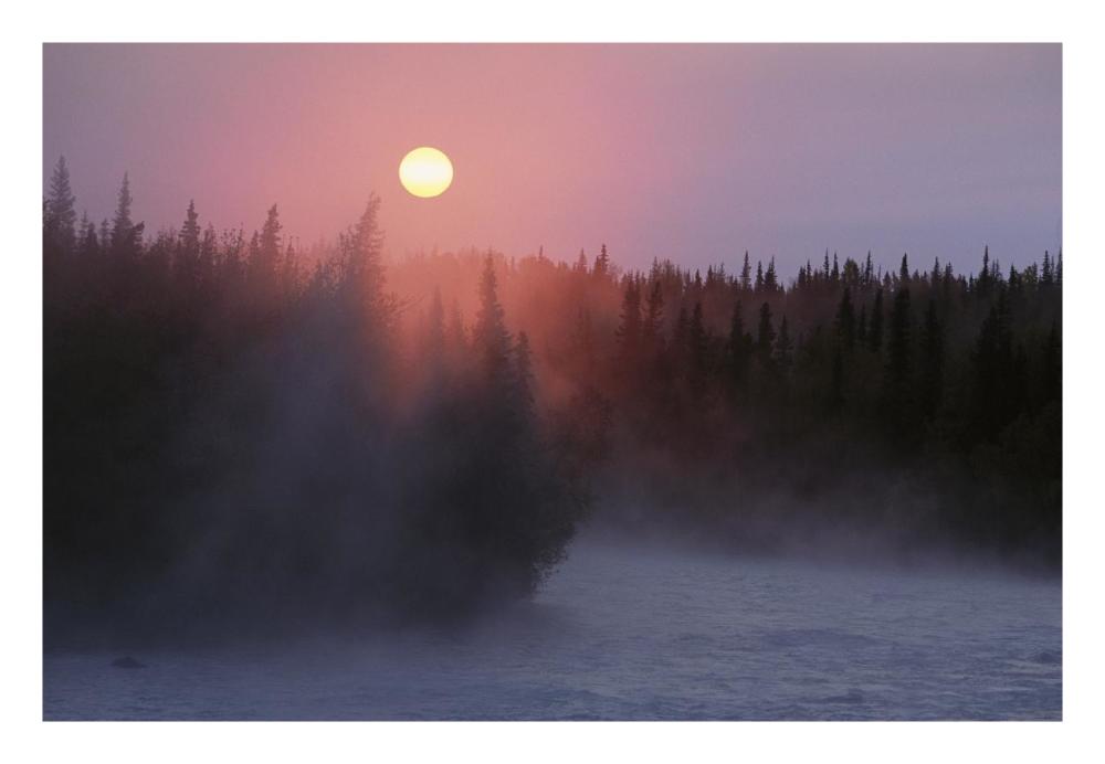 Sunrise Over Kasilof River, Kasilof, Alaska-Paper Art-26,,X18,,