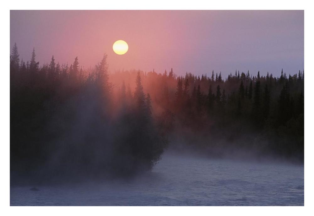 Sunrise Over Kasilof River, Kasilof, Alaska-Paper Art-32,,X22,,