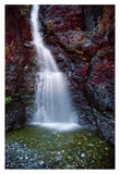 Waterfall In Creek Along Gold River Highway, Vancouver Island, Canada-Paper Art-26,,X38,,