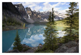 Moraine Lake In The Valley Of The Ten Peaks, Banff National Park, Alberta, Canada-Paper Art-20,,X14,,