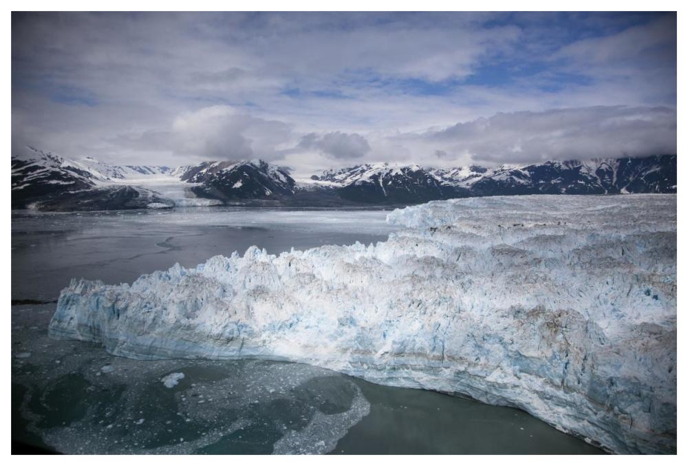 Hubbard Glacier Encroaching On Gilbert Point, Wrangell-St. Elias National Park, Alaska-Paper Art-62,,X42,,