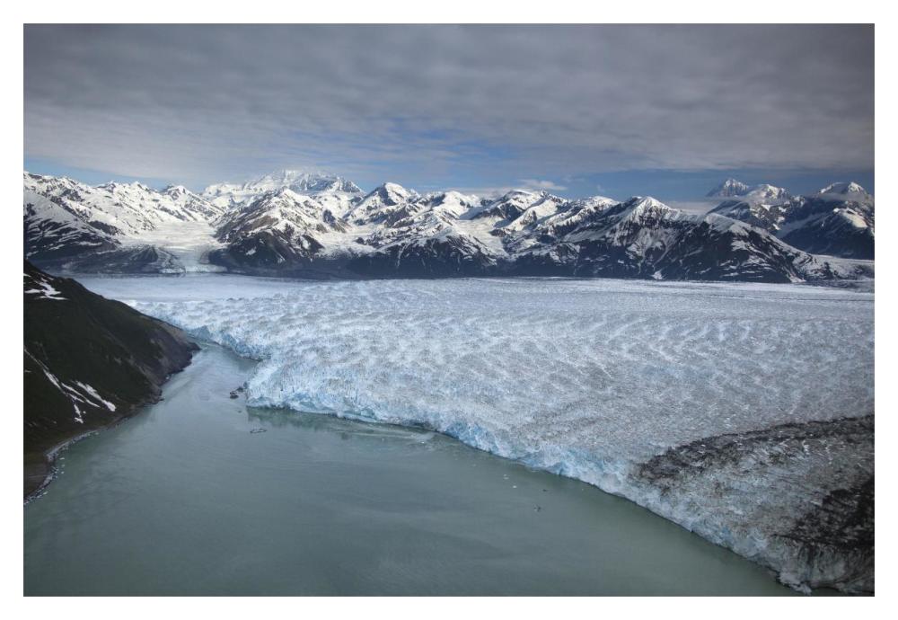 Hubbard Glacier Encroaching On Gilbert Point, Wrangell-St. Elias National Park, Alaska-Paper Art-20,,X14,,