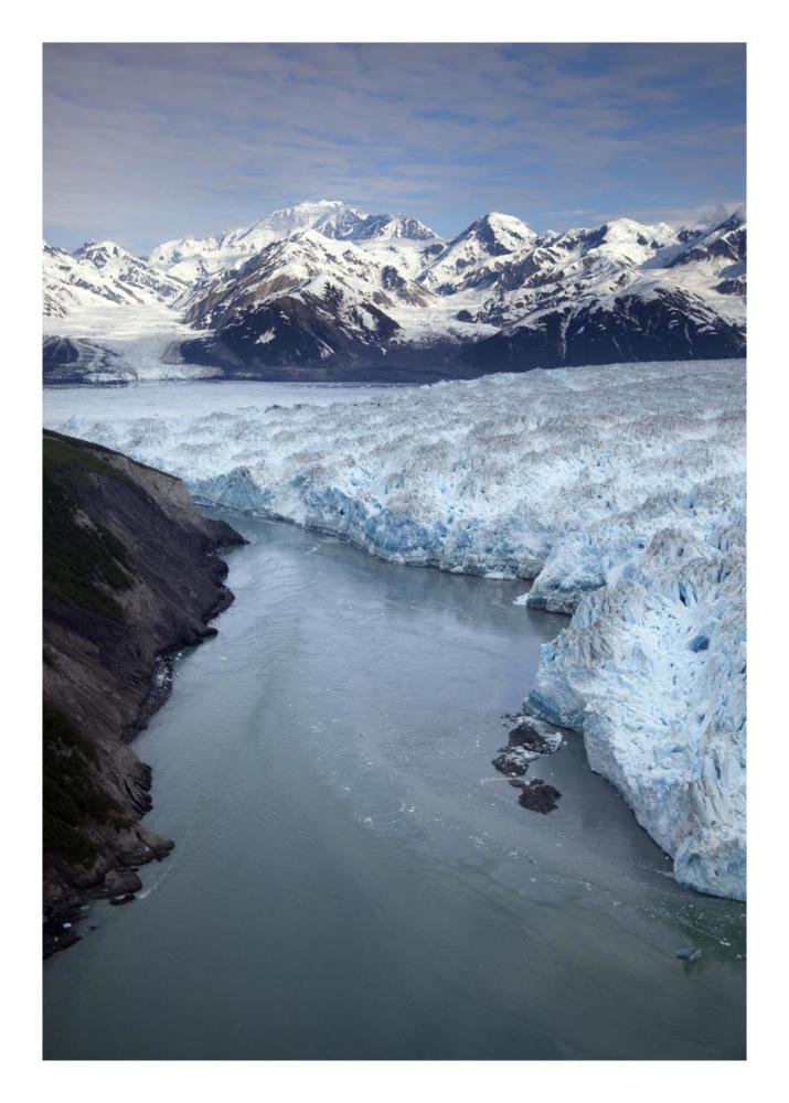 Hubbard Glacier Encroaching On Gilbert Point, Wrangell-St. Elias National Park, Alaska-Paper Art-18,,X26,,