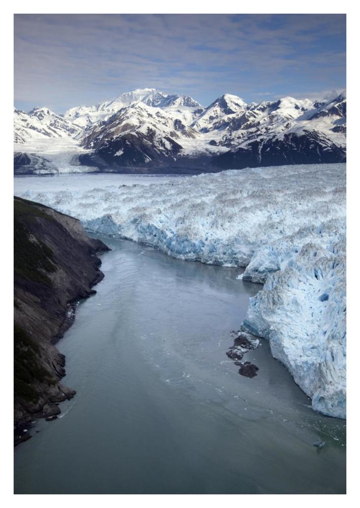 Hubbard Glacier Encroaching On Gilbert Point, Wrangell-St. Elias National Park, Alaska-Paper Art-26,,X38,,