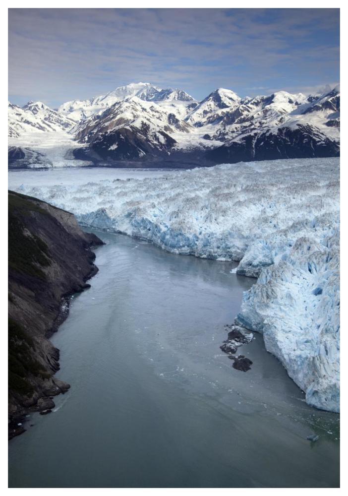 Hubbard Glacier Encroaching On Gilbert Point, Wrangell-St. Elias National Park, Alaska-Paper Art-42,,X62,,