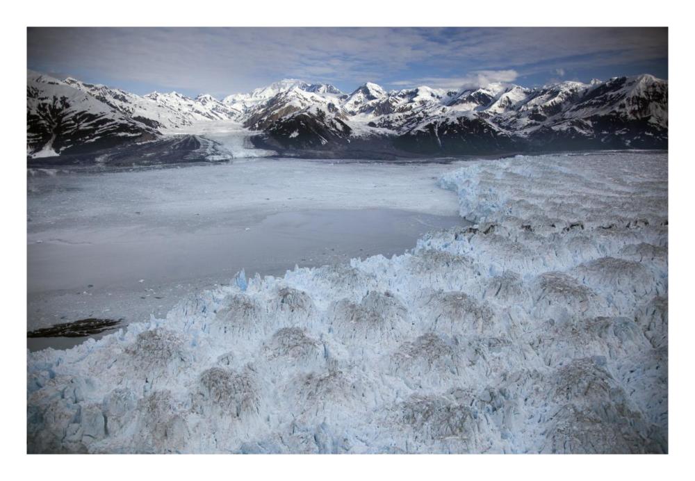Hubbard Glacier Encroaching On Gilbert Point, Wrangell-St. Elias National Park, Alaska-Paper Art-26,,X18,,