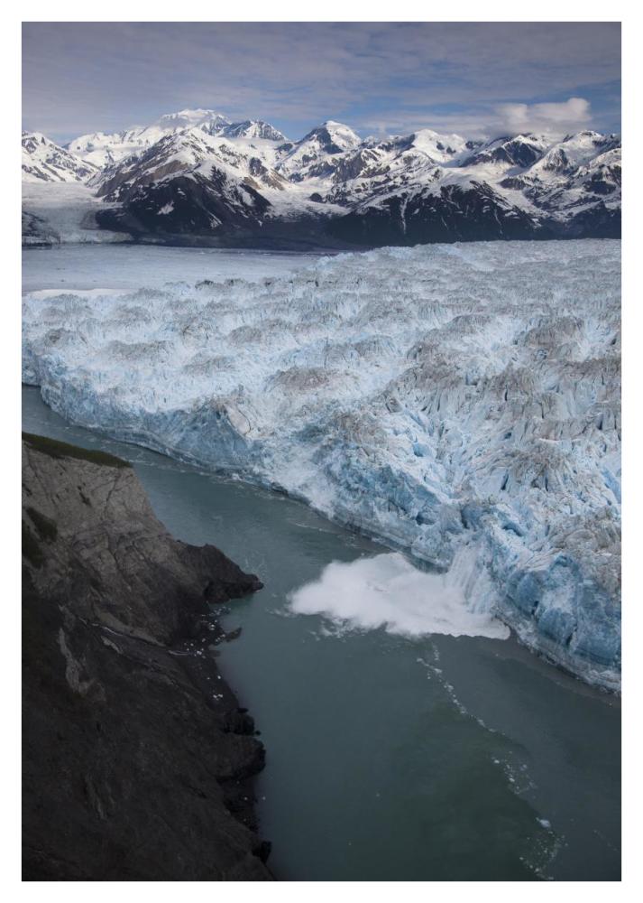 Hubbard Glacier Encroaching On Gilbert Point, Wrangell-St. Elias National Park, Alaska-Paper Art-30,,X42,,