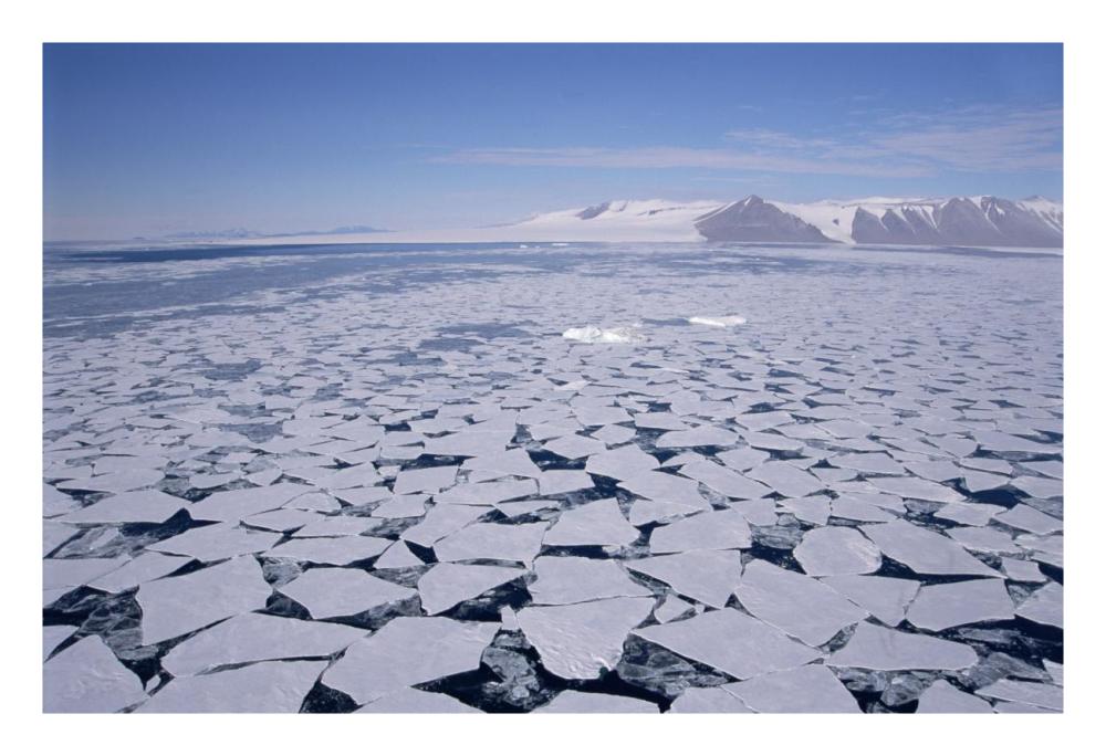 Sea Ice Break-Up, Aerial View, Transantarctic Mountains, New Harbour, Mcmurdo Sound, Ross Sea, Antarctica-Paper Art-26,,X18,,