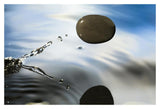 A Rock Skipping Across The Water'S Surface-Paper Art-20,,X14,,