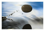 A Rock Skipping Across The Water'S Surface-Paper Art-26,,X18,,