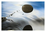 A Rock Skipping Across The Water'S Surface-Paper Art-32,,X22,,