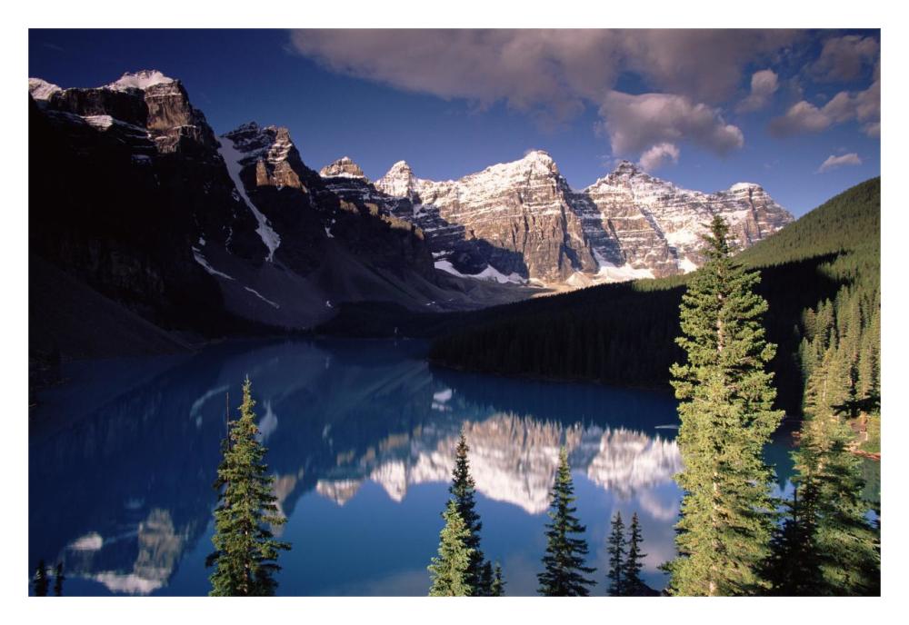 Wenkchemna Peaks And Moraine Lake, Valley Of The Ten Peaks, Banff National Park, Alberta, Canada-Paper Art-32,,X22,,