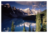 Wenkchemna Peaks And Moraine Lake, Valley Of The Ten Peaks, Banff National Park, Alberta, Canada-Paper Art-38,,X26,,