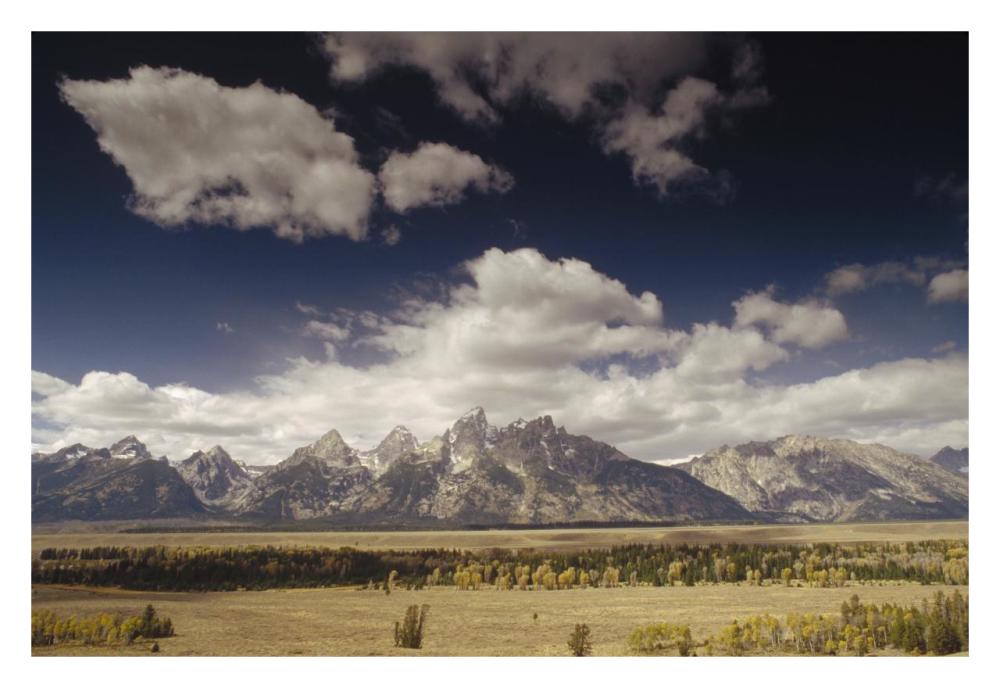 Teton Range, Snake River Valley, Grand Teton National Park, Wyoming-Paper Art-32,,X22,,