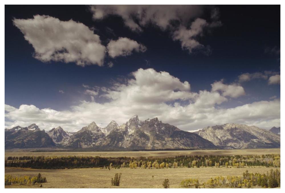 Teton Range, Snake River Valley, Grand Teton National Park, Wyoming-Paper Art-62,,X42,,