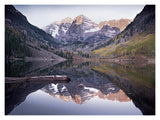 Maroon Bells Reflected In Maroon Bells Lake, Snowmass Wilderness, White River National Forest, Colorado-Paper Art-18,,X14,,
