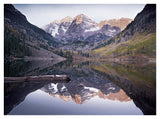 Maroon Bells Reflected In Maroon Bells Lake, Snowmass Wilderness, White River National Forest, Colorado-Paper Art-42,,X32,,