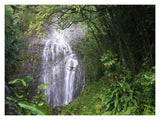 Waterfall Along Hana Coast, Maui, Hawaii-Paper Art-18,,X14,,