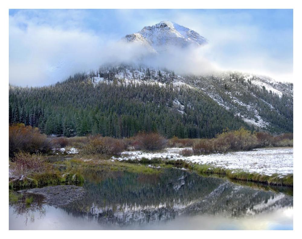Phi Kappa Mountain And Summit Creek, Idaho-Paper Art-18,,X14,,