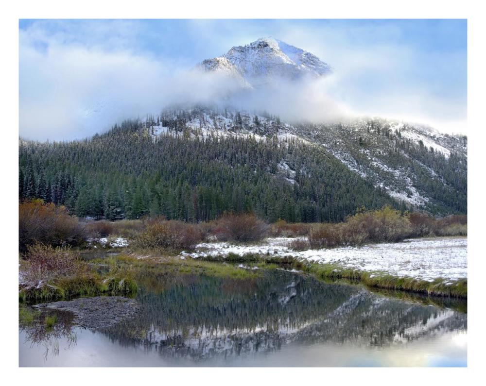 Phi Kappa Mountain And Summit Creek, Idaho-Paper Art-26,,X20,,