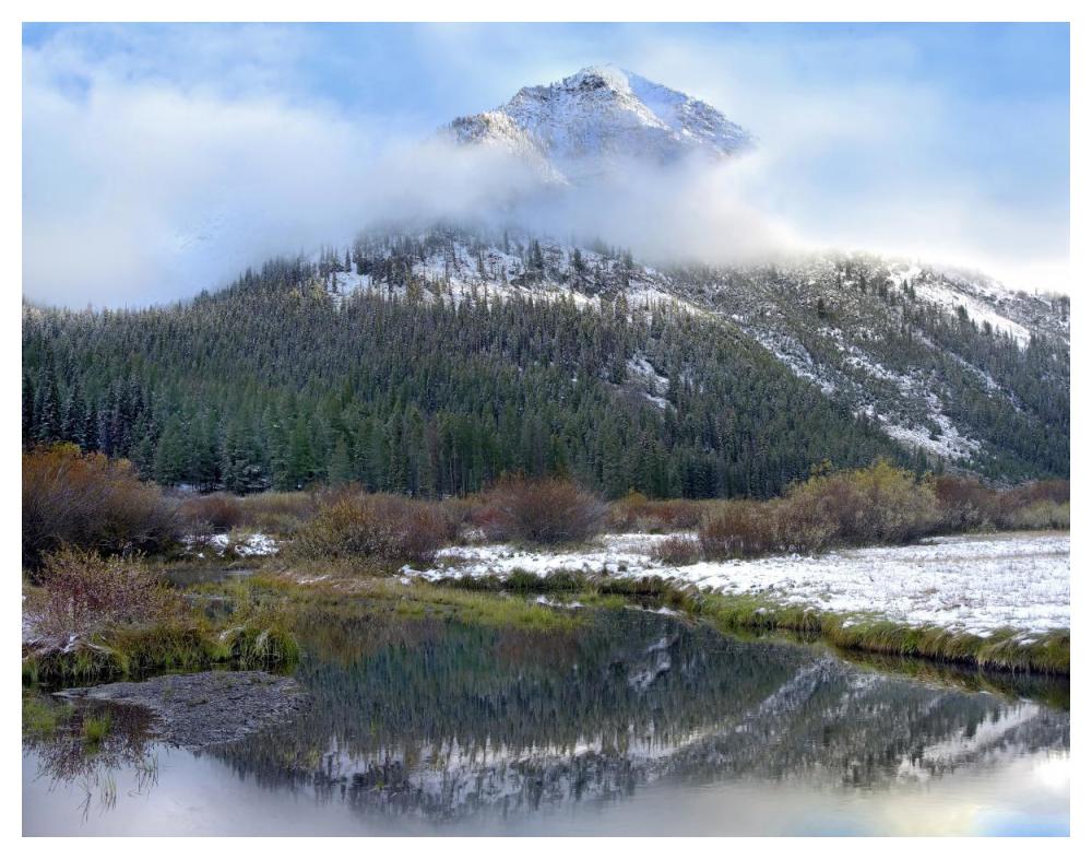Phi Kappa Mountain And Summit Creek, Idaho-Paper Art-50,,X38,,