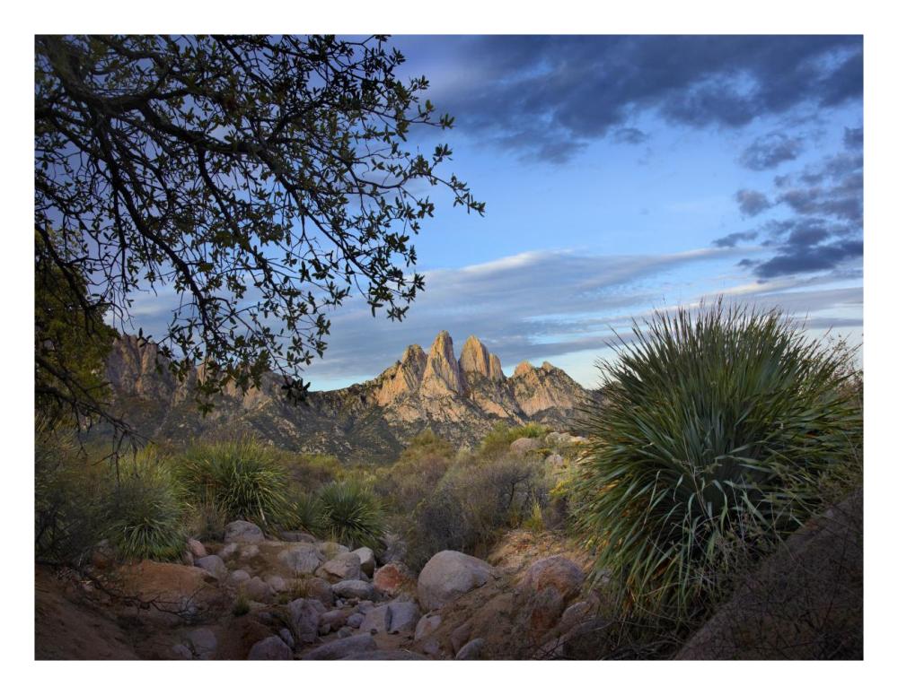 Organ Mountains Near Las Cruces, New Mexico-Paper Art-26,,X20,,