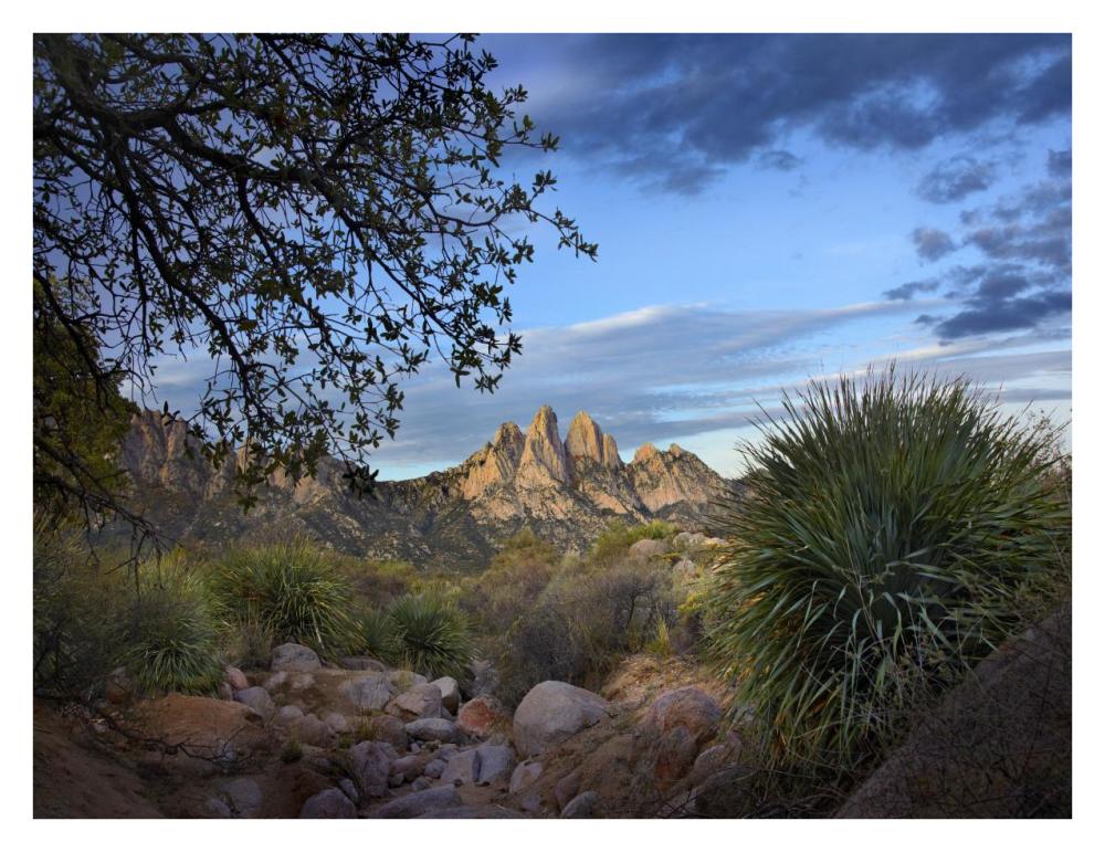 Organ Mountains Near Las Cruces, New Mexico-Paper Art-34,,X26,,