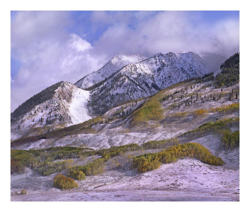 Elk Mountains With Snow In Autumn, Colorado-Paper Art-24,,X20.26,,