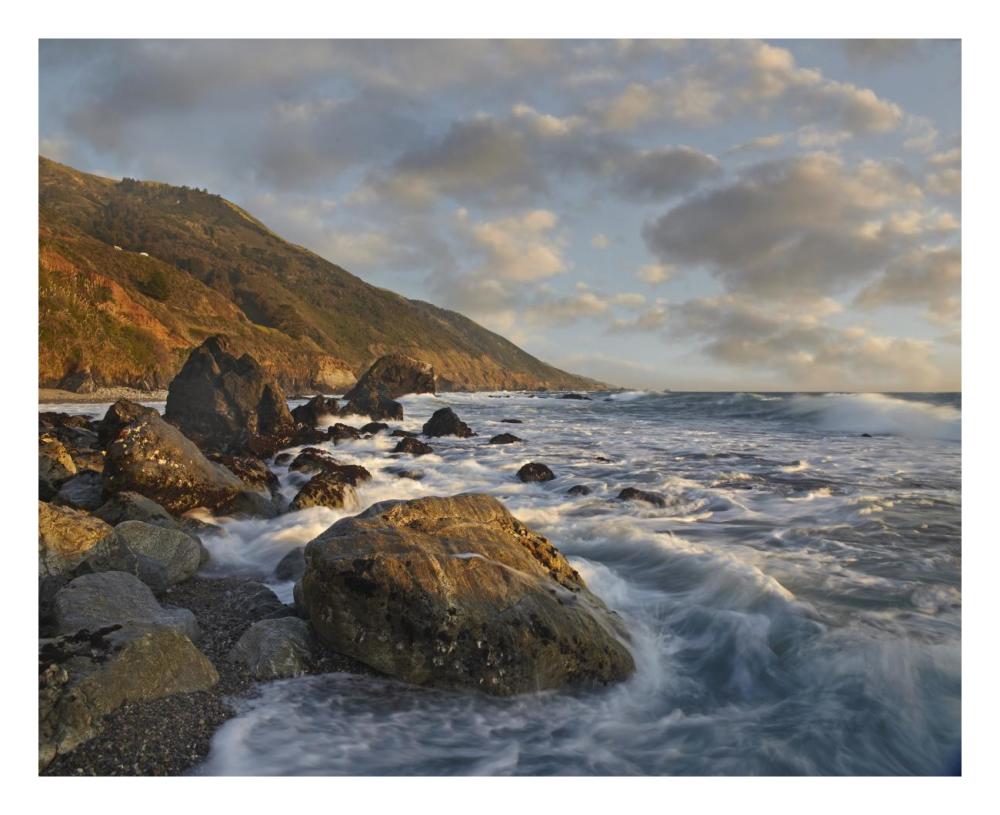 Beach At Kirk Creek Beach, Big Sur, California-Paper Art-26,,X22,,