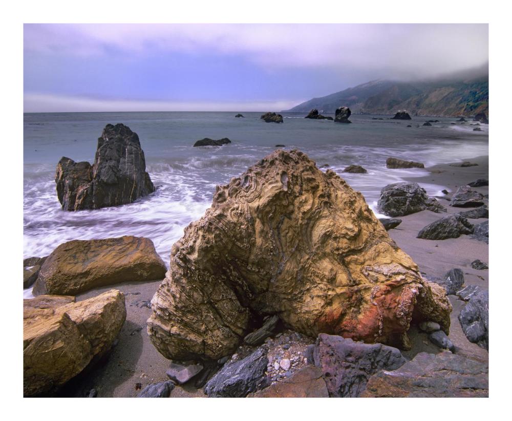 Rocks On Kirk Creek Beach, Big Sur, California-Paper Art-22,,X18,,