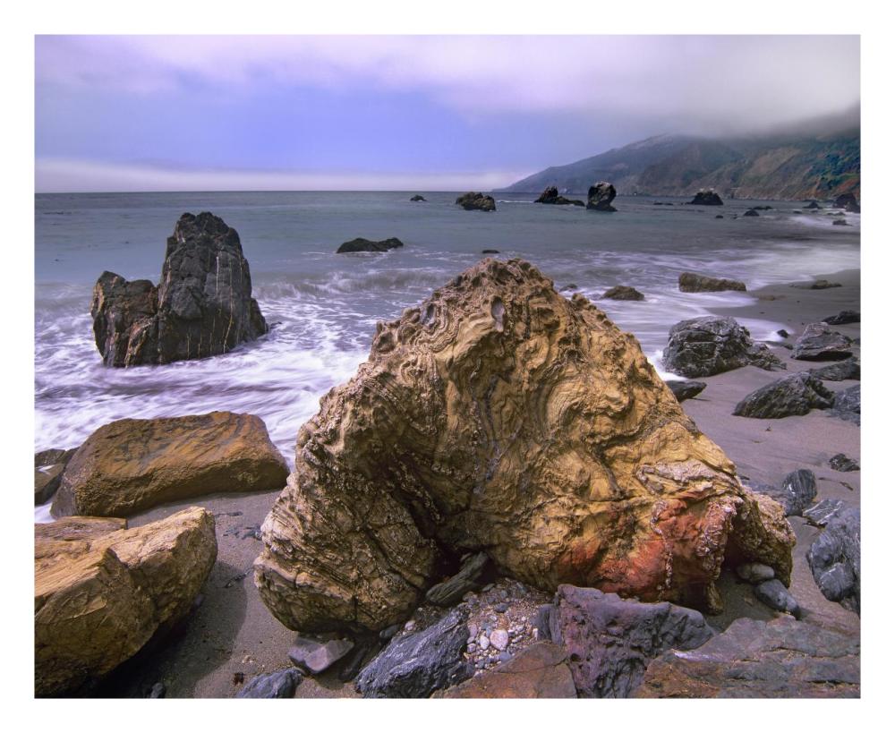 Rocks On Kirk Creek Beach, Big Sur, California-Paper Art-26,,X22,,