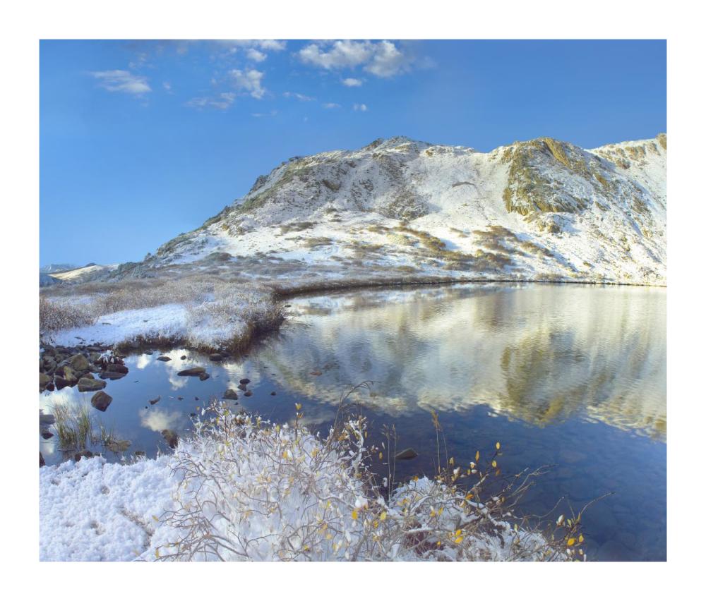 Pond And Geissler Mountain, Linkins Lake, Colorado-Paper Art-18,,X15.28,,